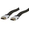 CAVO HDMI PIATTO CABLE-5501/1.5, Connettore 1:HDMI Maschio Tipo A, Connettore 2: HDMI Maschio Tipo A, Placcato oro, Lunghezza 1,5 m, Colore: Nero.